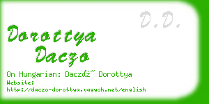 dorottya daczo business card